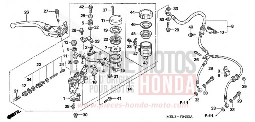 MAITRE-CYLINDRE FREIN AV. CBR1000RR6 de 2006